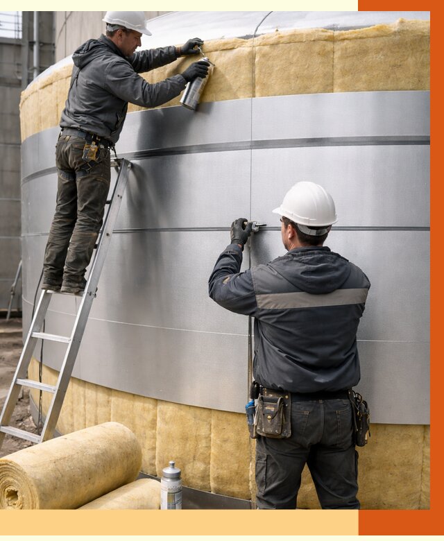 Утепление цистерны в Дубне пенополиуретаном от 14803 руб. под ключ | ТепломастерДбн