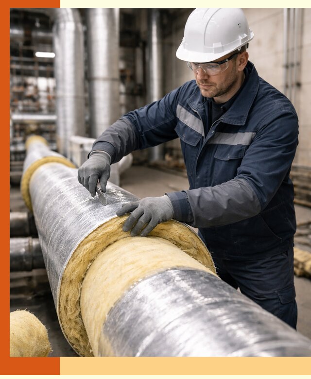 Утепление технологического оборудования и заводских установок в Дубне