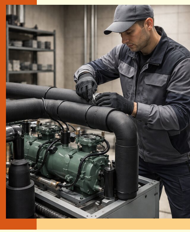 Утепление холодильного агрегата и теплоизоляция в Дубне