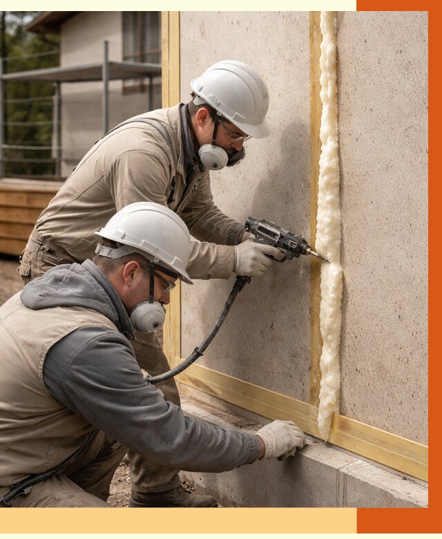 Утепление сип панелей ППУ в Дубне от 4900 руб. под ключ | ТепломастерДбн