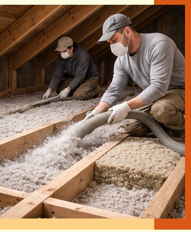 Заполнение полостей чердачного перекрытия в Дубне от 4594 руб. | ТепломастерДбн