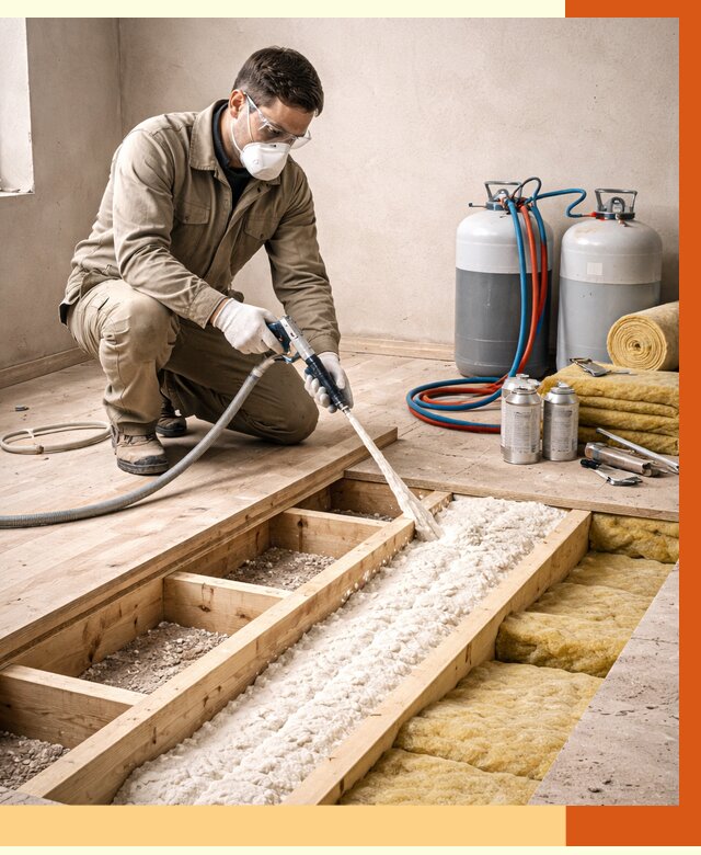 Заполнение полостей межэтажного перекрытия в Дубне от 4288 руб. | ТепломастерДбн