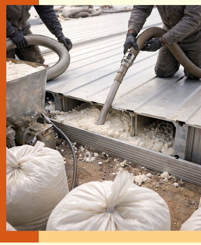 Заполнение пустот кровельных панелей пенными и мокрыми герметиками в Дубне