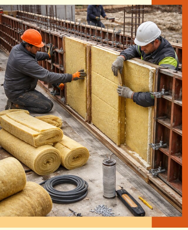 Теплоизоляция опалубки в Дубне от 7350 руб. за м2 — услуги и монтаж | ТепломастерДбн