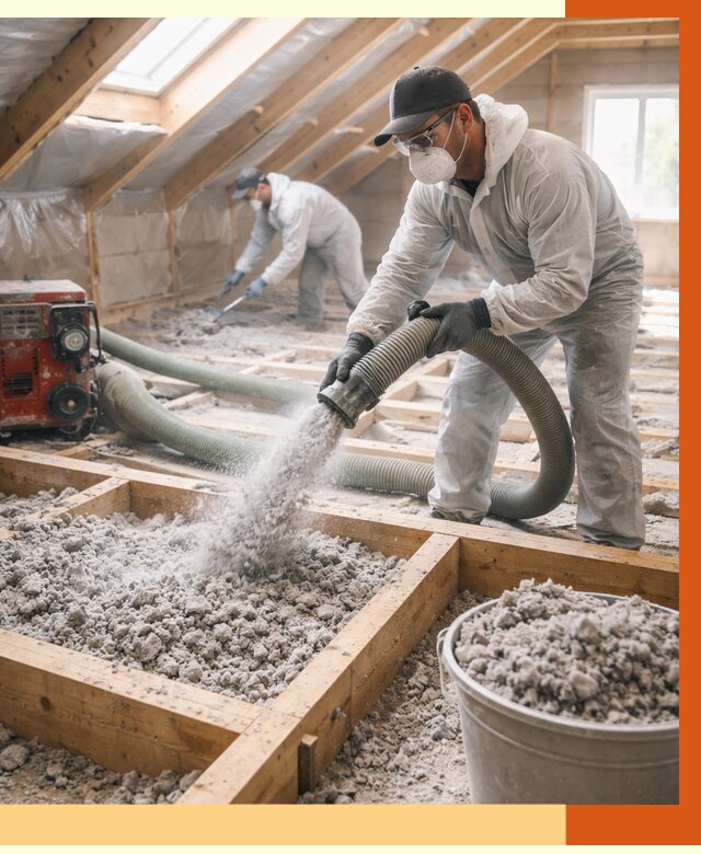 Утепление эковатой в Дубне от 3012 руб./м2 — монтаж и задувка | ТепломастерДбн