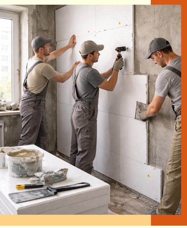 Утепление пенопластом домов и стен в Дубне от 1889 руб. — ТепломастерДбн