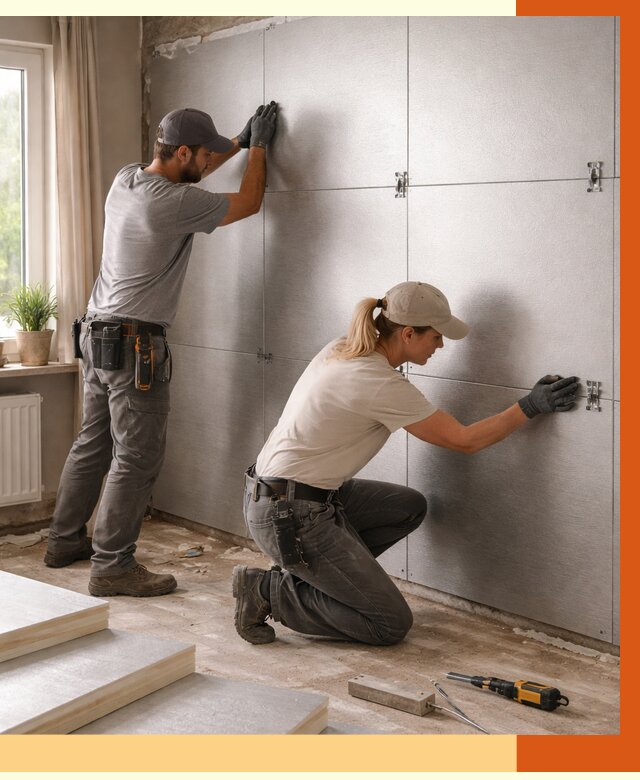 Утепление PIR панелями в Дубне от 4288 руб. под ключ | ТепломастерДбн