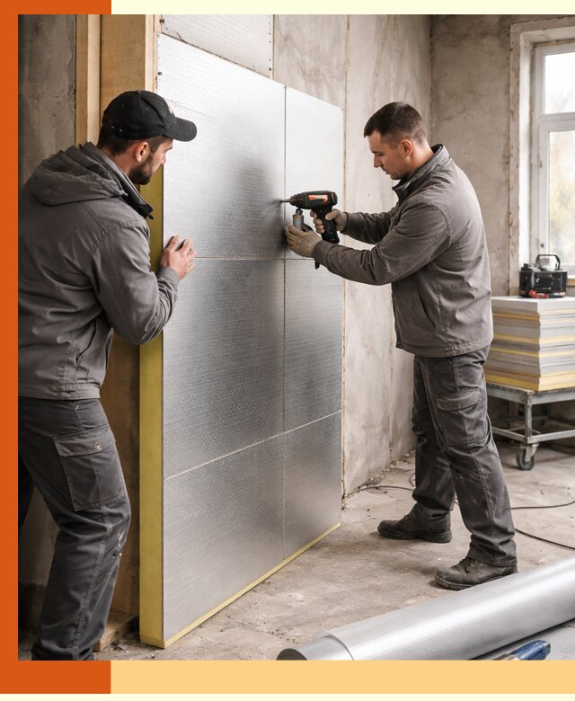 Утепление PIR панелями домов и зданий в Дубне