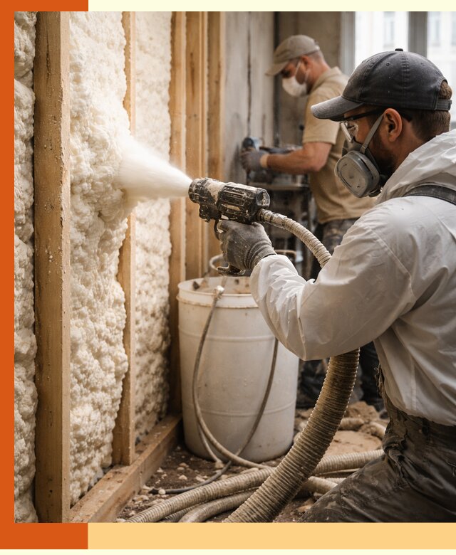 Утепление пеноизолом жилых и коммерческих объектов в Дубне