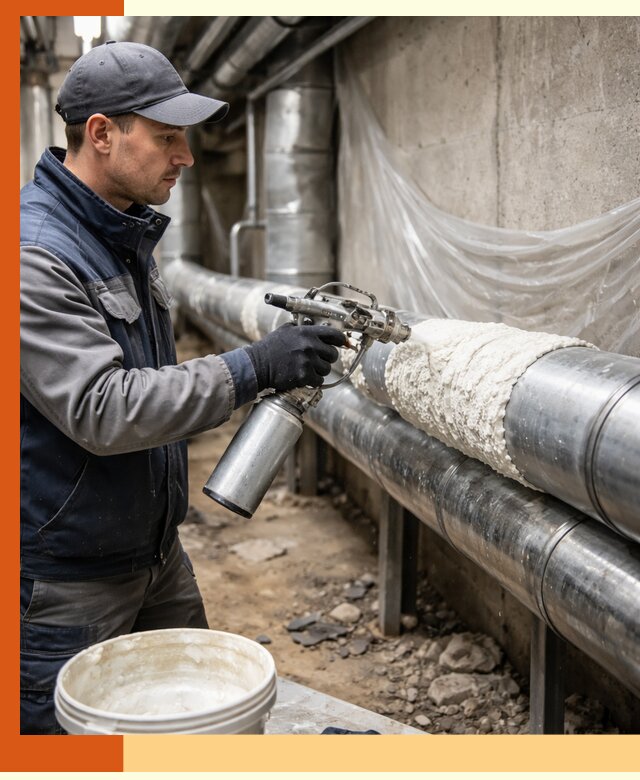 Утепление труб жидкой теплоизоляцией в Дубне