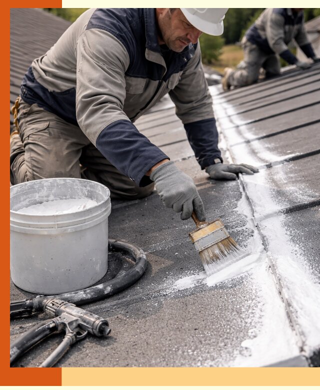 Утепление кровли жидкой теплоизоляцией в Дубне