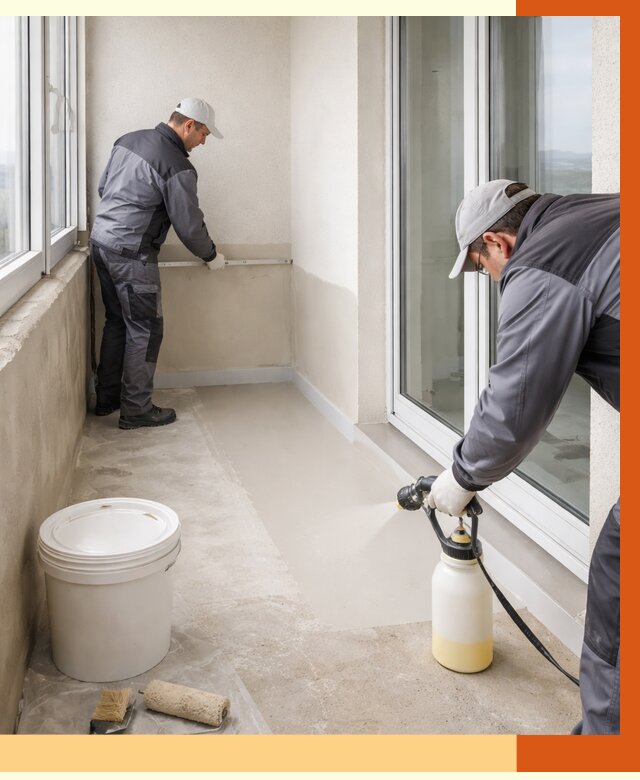 Утепление балкона жидкой теплоизоляцией в Дубне от 5870 руб./м2 | ТепломастерДбн