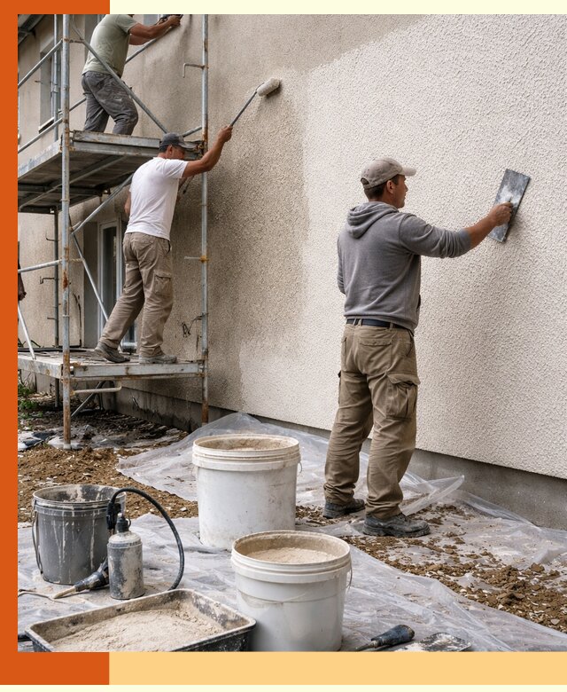 Утепление фасада жидкой пробкой в Дубне