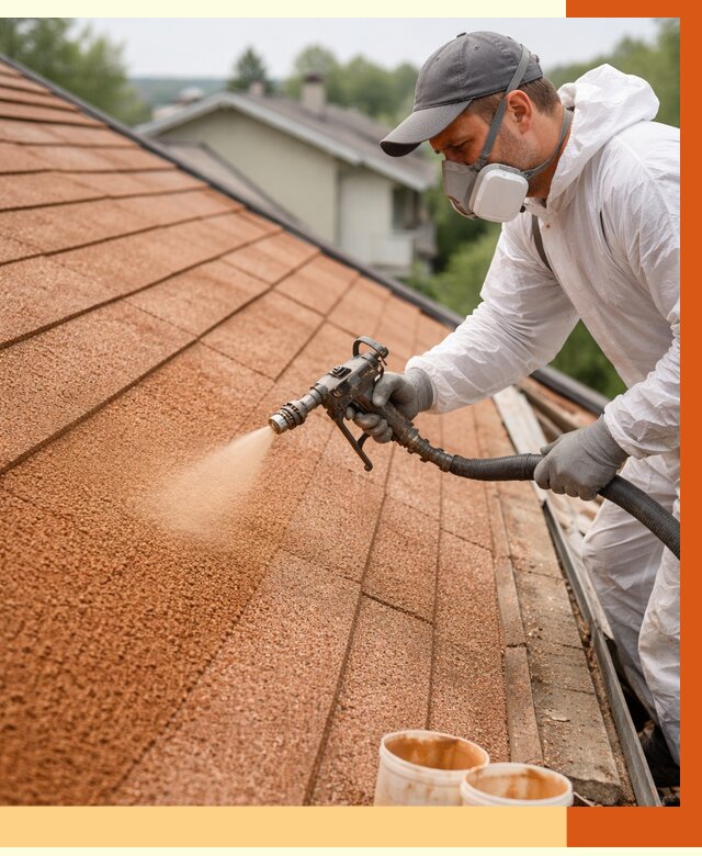 Утепление кровли жидкой пробкой в Дубне от 2756 руб./м² под ключ | ТепломастерДбн