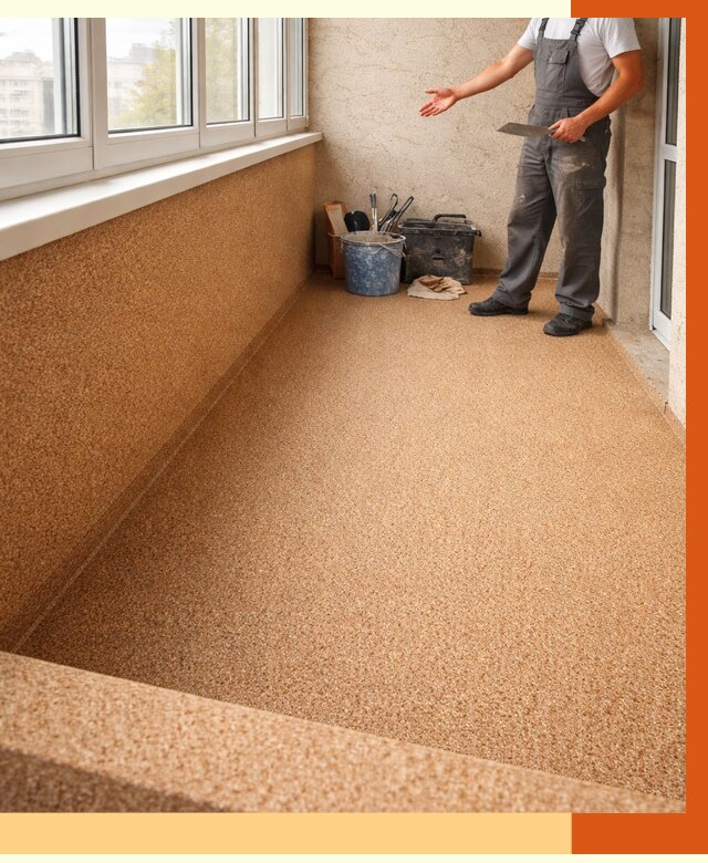 Утепление балкона жидкой пробкой в Дубне от 3726 руб/м² под ключ | ТепломастерДбн