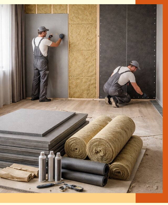 Шумоизоляция дома в Дубне от 4594 руб/м2 — комплексная звукоизоляция под ключ | ТепломастерДбн