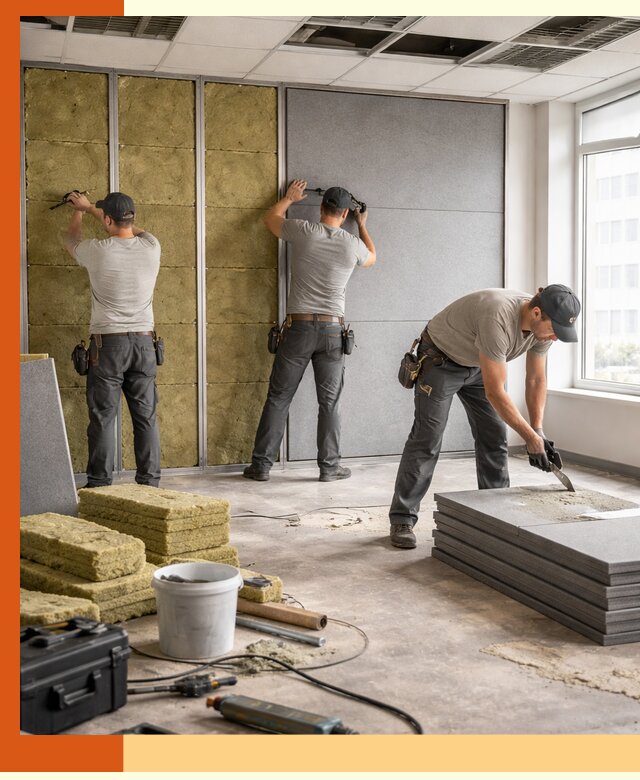 Профессиональная шумоизоляция офисов в Дубне для комфорта сотрудников