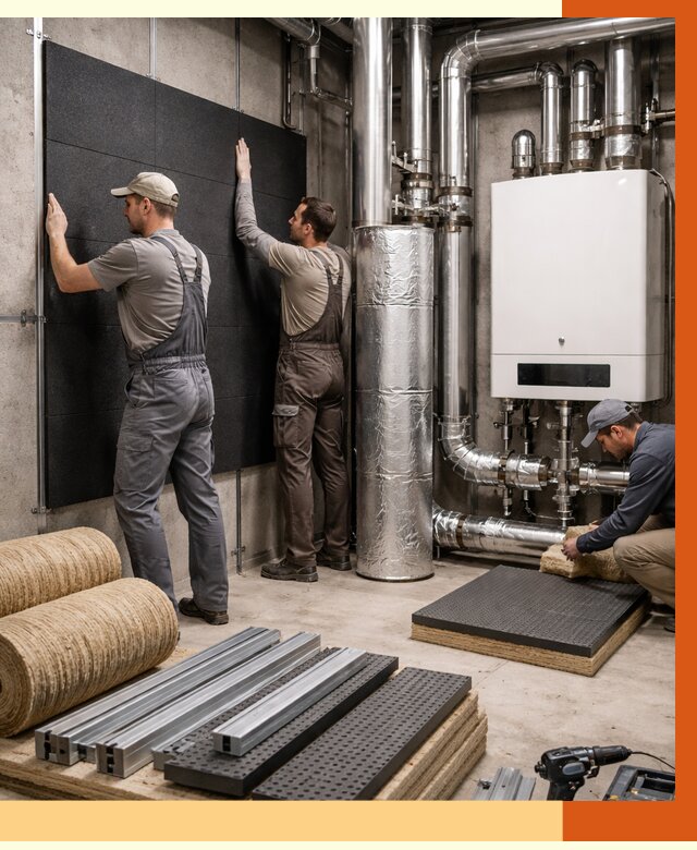 Шумоизоляция котельной в Дубне от 6636 руб. под ключ | Профессиональная звукоизоляция — ТепломастерДбн