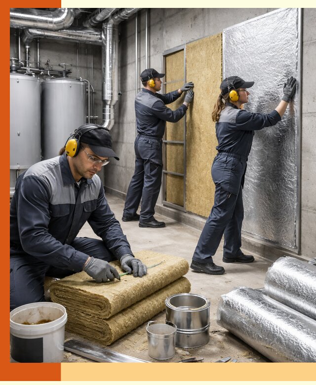 Шумоизоляция котельной в Дубне: профессиональный монтаж и материалы