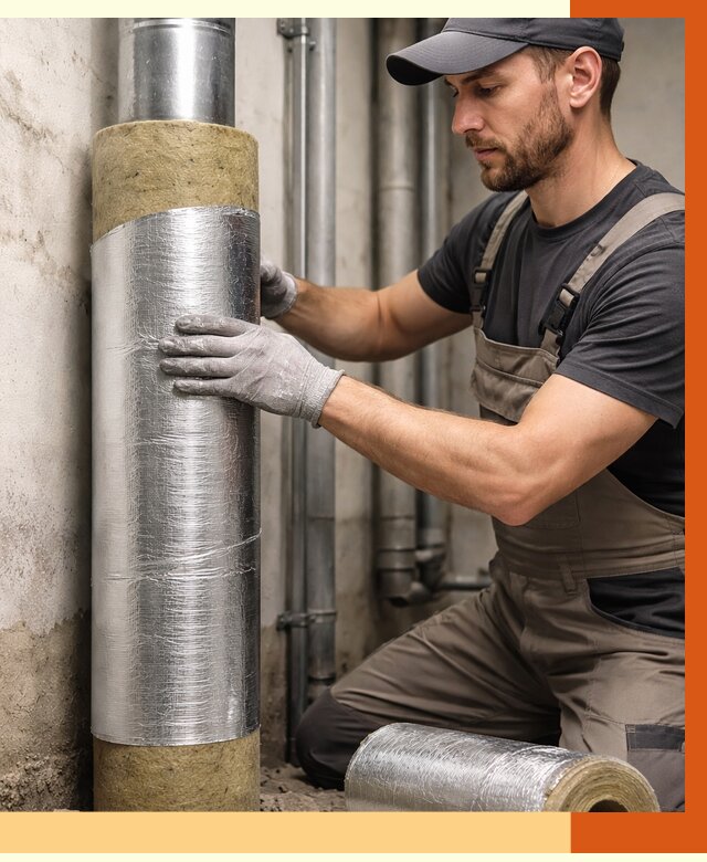 Шумоизоляция труб в Дубне от 1225 руб. — шумоподавление и звукоизоляция труб | ТепломастерДбн