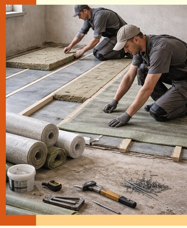 Шумоизоляция пола в Дубне — профессиональная звукоизоляция помещений