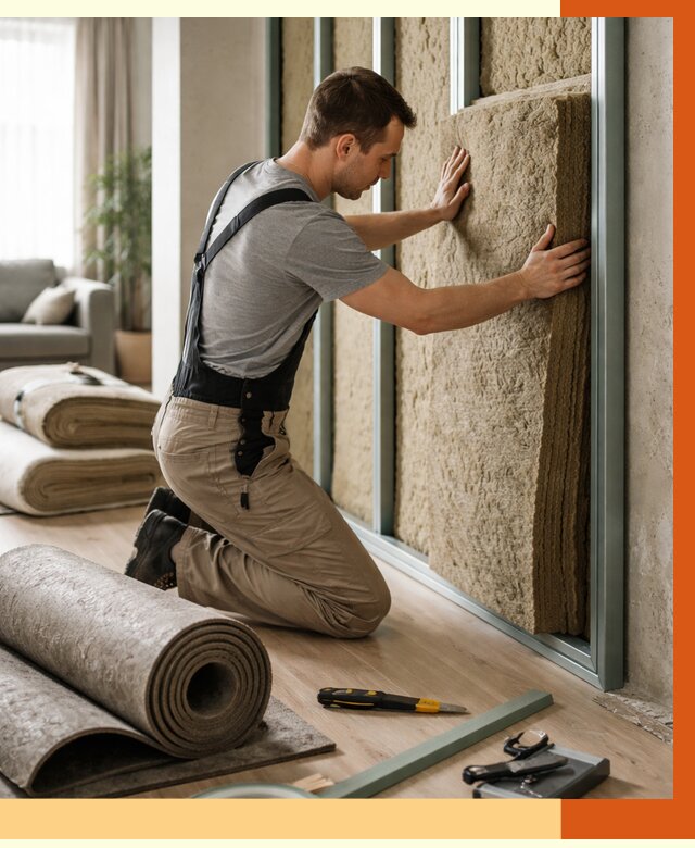 Шумоизоляция перегородок в Дубне от 1684 руб. за м2 — ТепломастерДбн