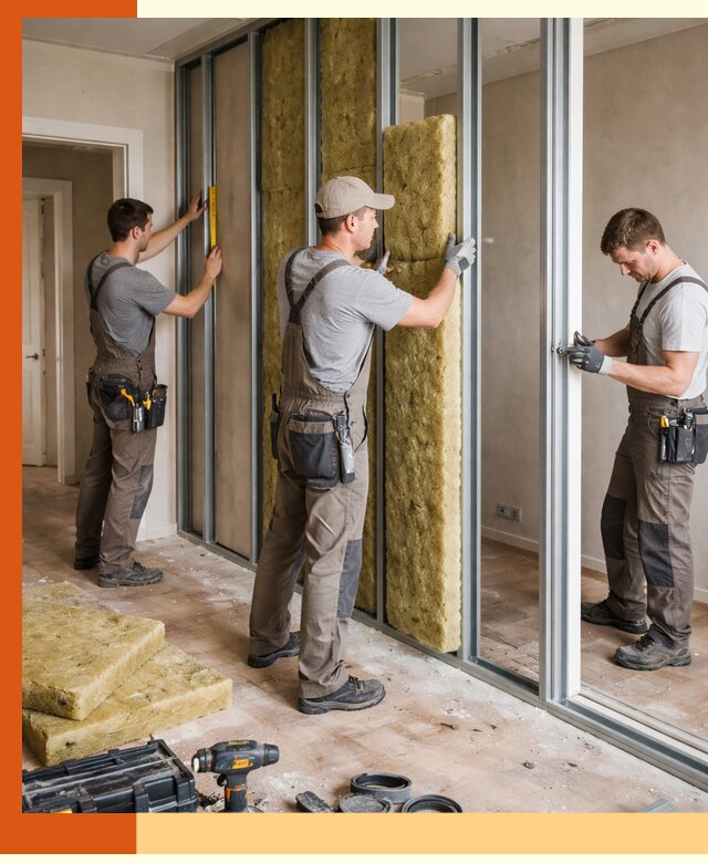 Шумоизоляция межкомнатных перегородок в Дубне эффективно и надёжно