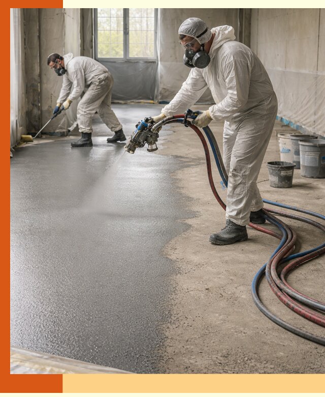 Гидроизоляция полимочевиной полов и конструкций в Дубне