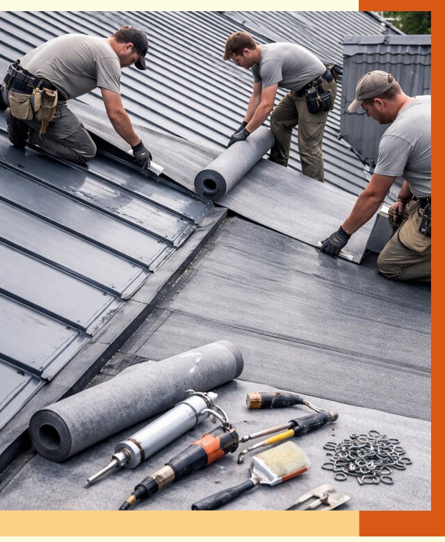 Гидроизоляция металлической кровли полимочевиной в Дубне от 8678 руб. | ТепломастерДбн