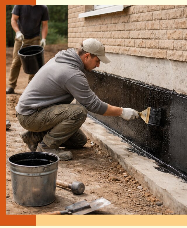 Гидроизоляция цоколя домов и зданий в Дубне эффективными методами