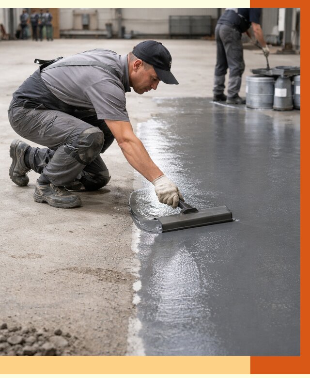 Гидроизоляция промышленного пола в Дубне от 1225 руб./м2 — ТепломастерДбн специалисты под ключ