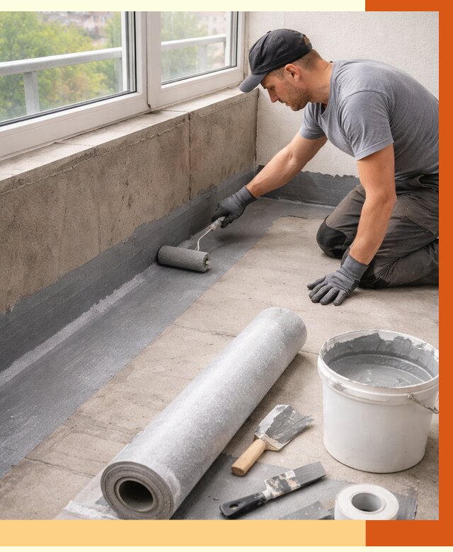 Профессиональная гидроизоляция балкона в Дубне от 4288 руб. | ТепломастерДбн