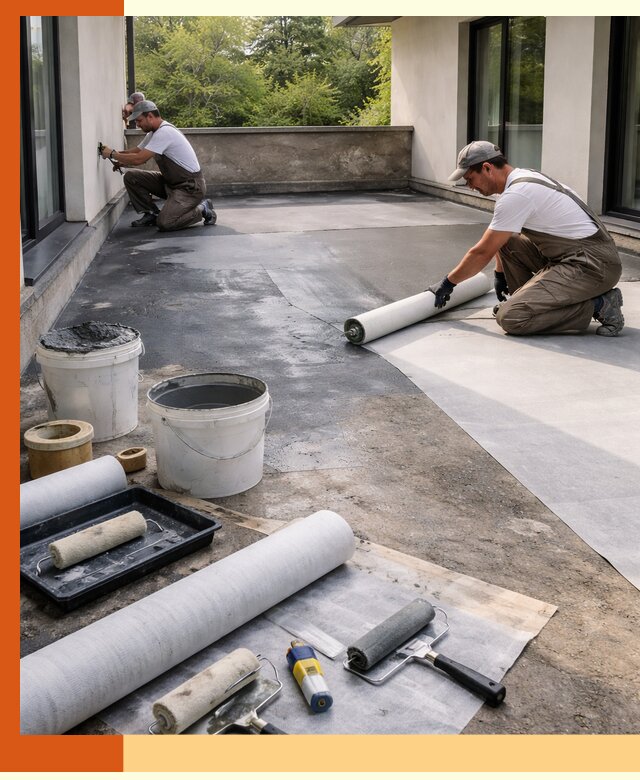 Гидроизоляция террасы в Дубне — надежная защита от влаги и протечек