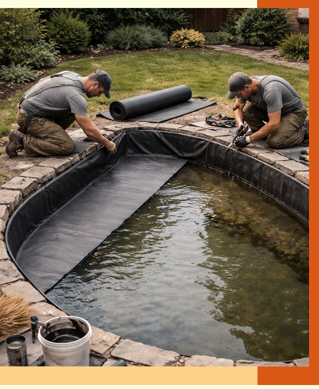 Гидроизоляция пруда в Дубне от 15314 руб. под ключ | ТепломастерДбн профессионально