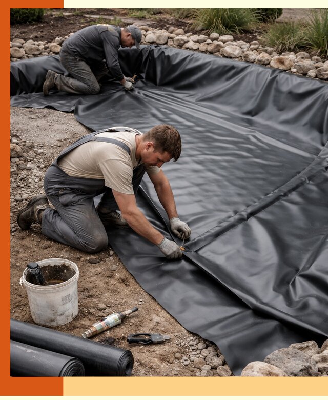 Гидроизоляция пруда в Дубне: надежная защита и герметизация