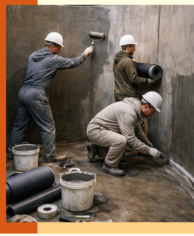 Гидроизоляция резервуара профессионально в Дубне