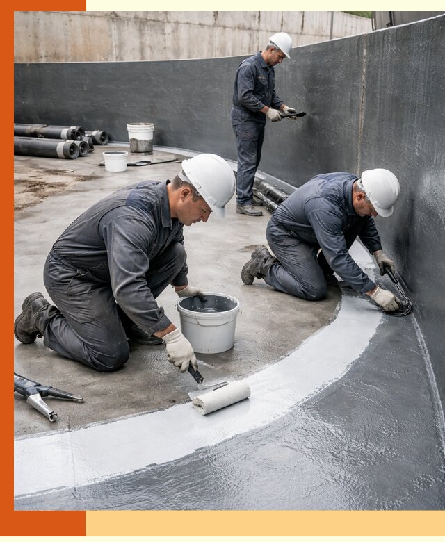 Гидроизоляция резервуара для топлива в Дубне