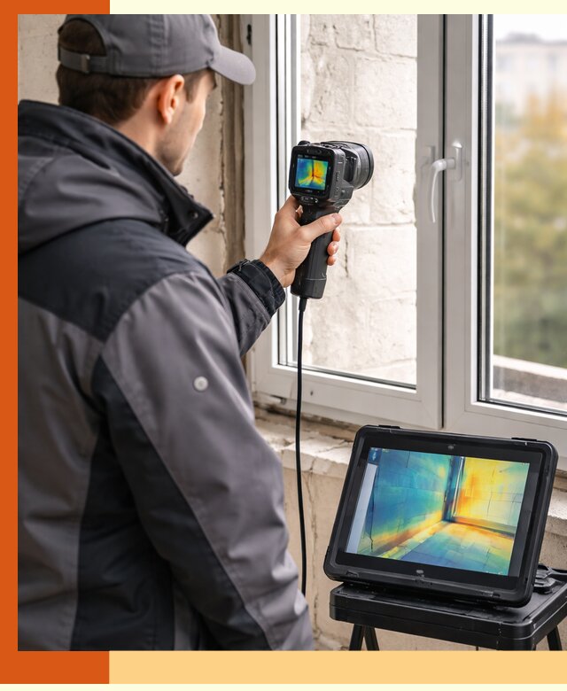 Тепловизионное обследование дома в Дубне для выявления утечек тепла