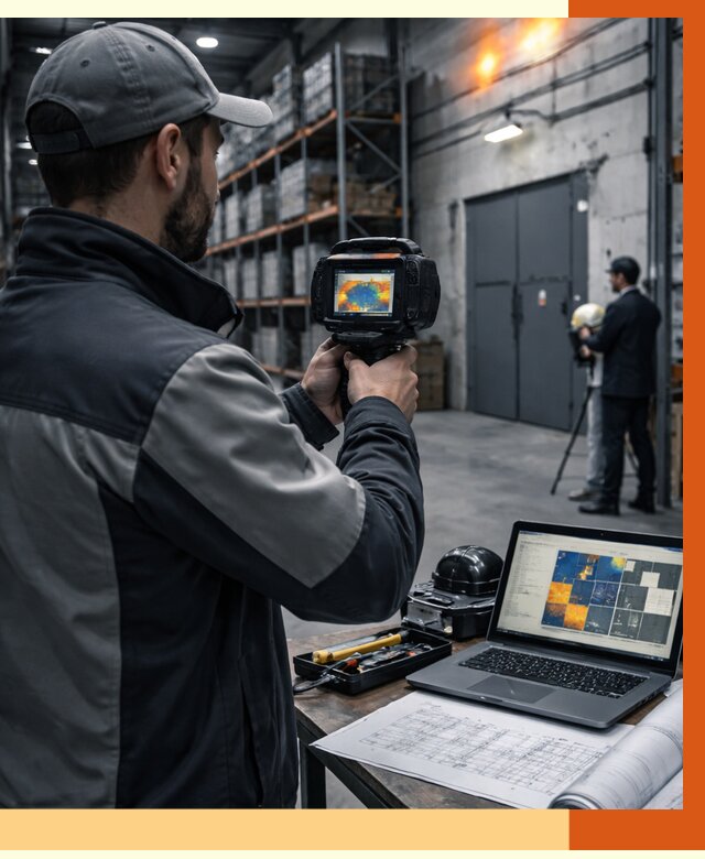 Тепловизионное обследование склада в Дубне от 6636 руб. | ТепломастерДбн