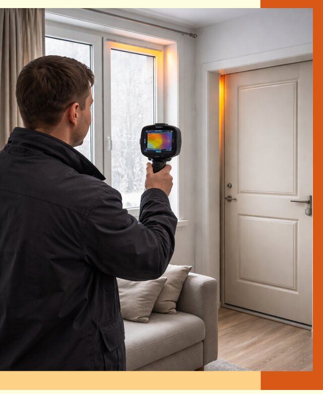 Тепловизионное обследование окон и дверей в Дубне от 4594 руб. | ТепломастерДбн