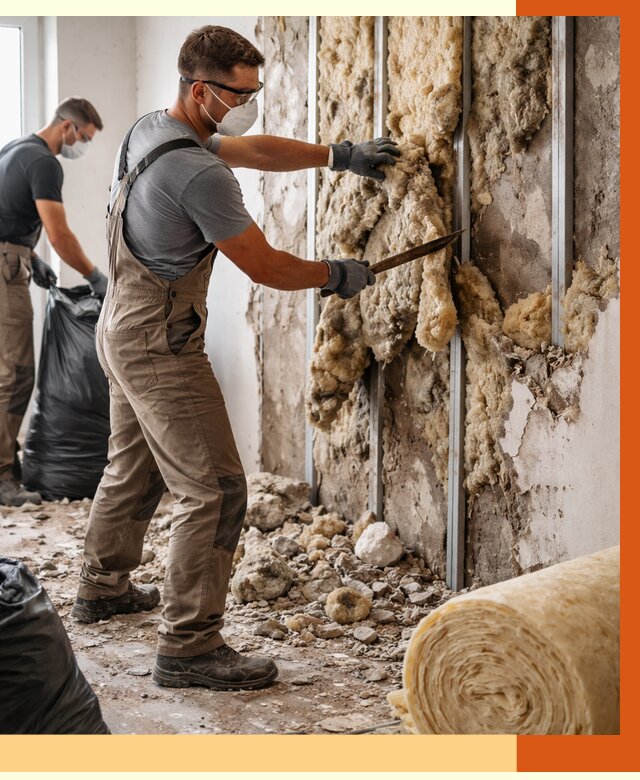 Демонтаж старого утеплителя в Дубне от 3573 руб. — работы под ключ | ТепломастерДбн