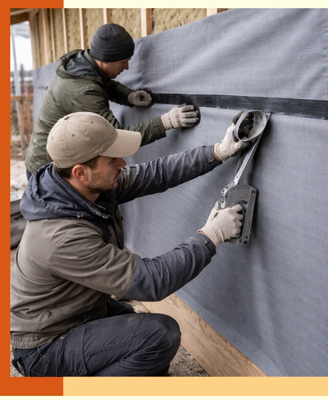 Монтаж ветроизоляции зданий и конструкций в Дубне