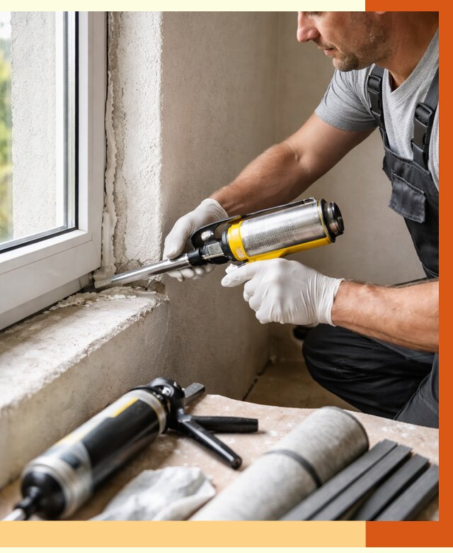 Герметизация стыков и примыканий в Дубне от 1225 руб. под ключ | ТепломастерДбн