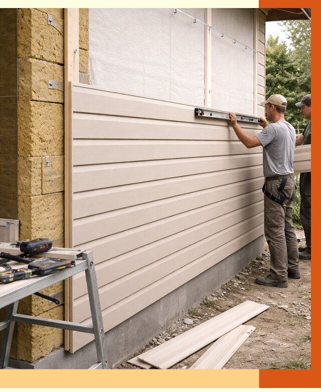 Монтаж сайдинга после утепления в Дубне от 1889 руб. — обшивка и облицовка | ТепломастерДбн