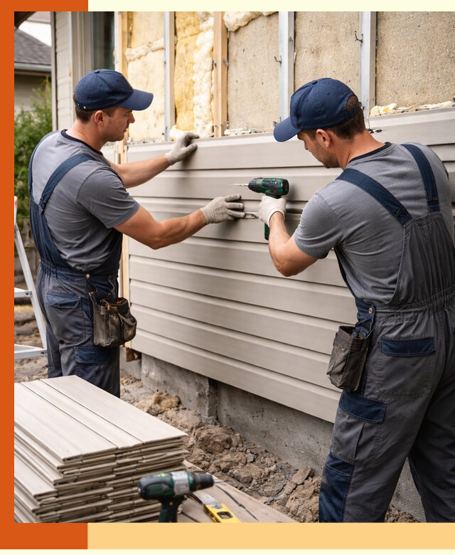 Монтаж сайдинга после утепления в Дубне качественно и надежно